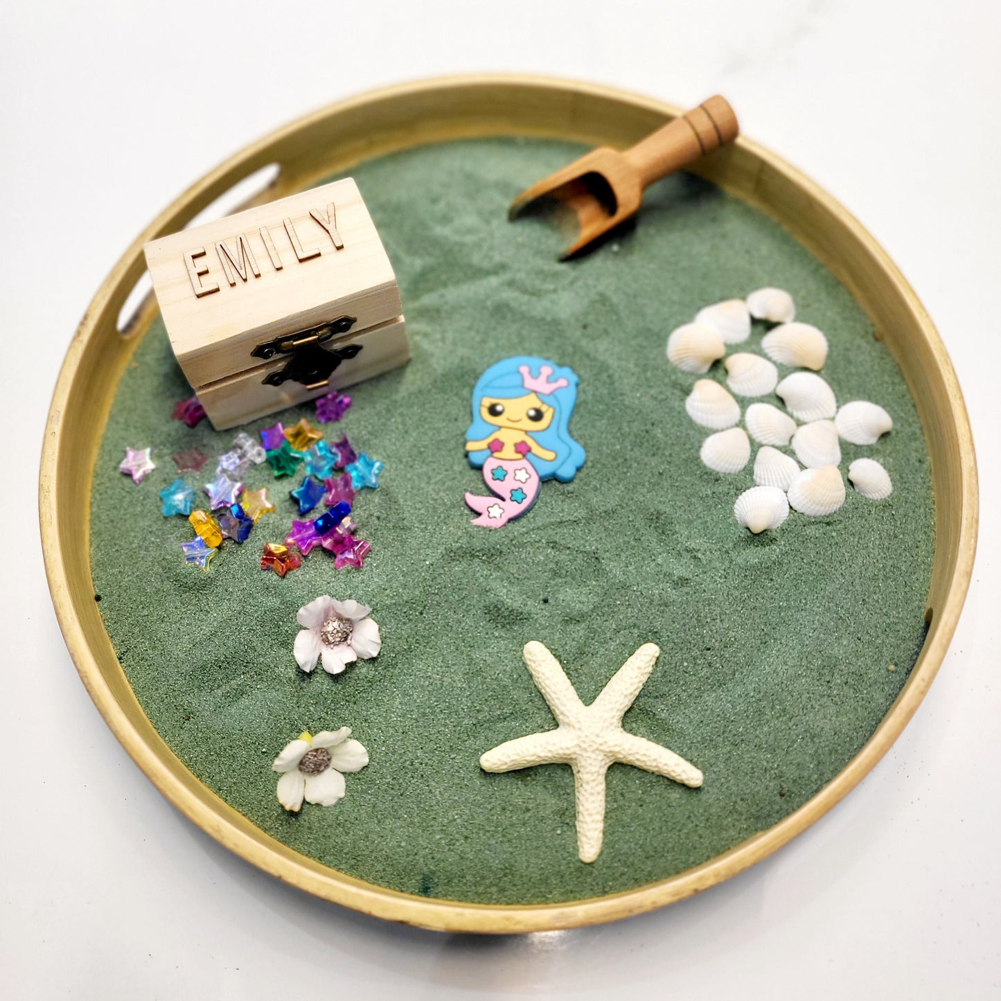 Personalised Mermaid Sensory Kit | Under the Sea Tuff Tray
