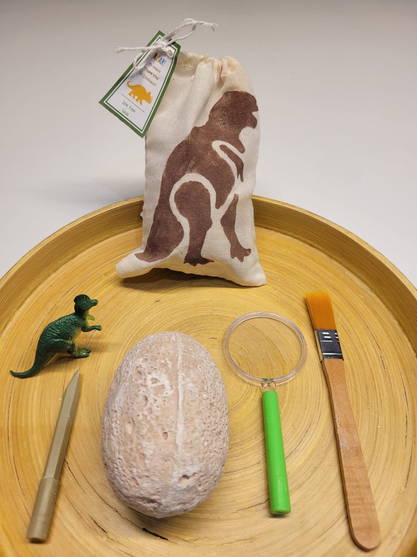 Personalised Dinosaur Hunt Party Favour / Excavation Kit