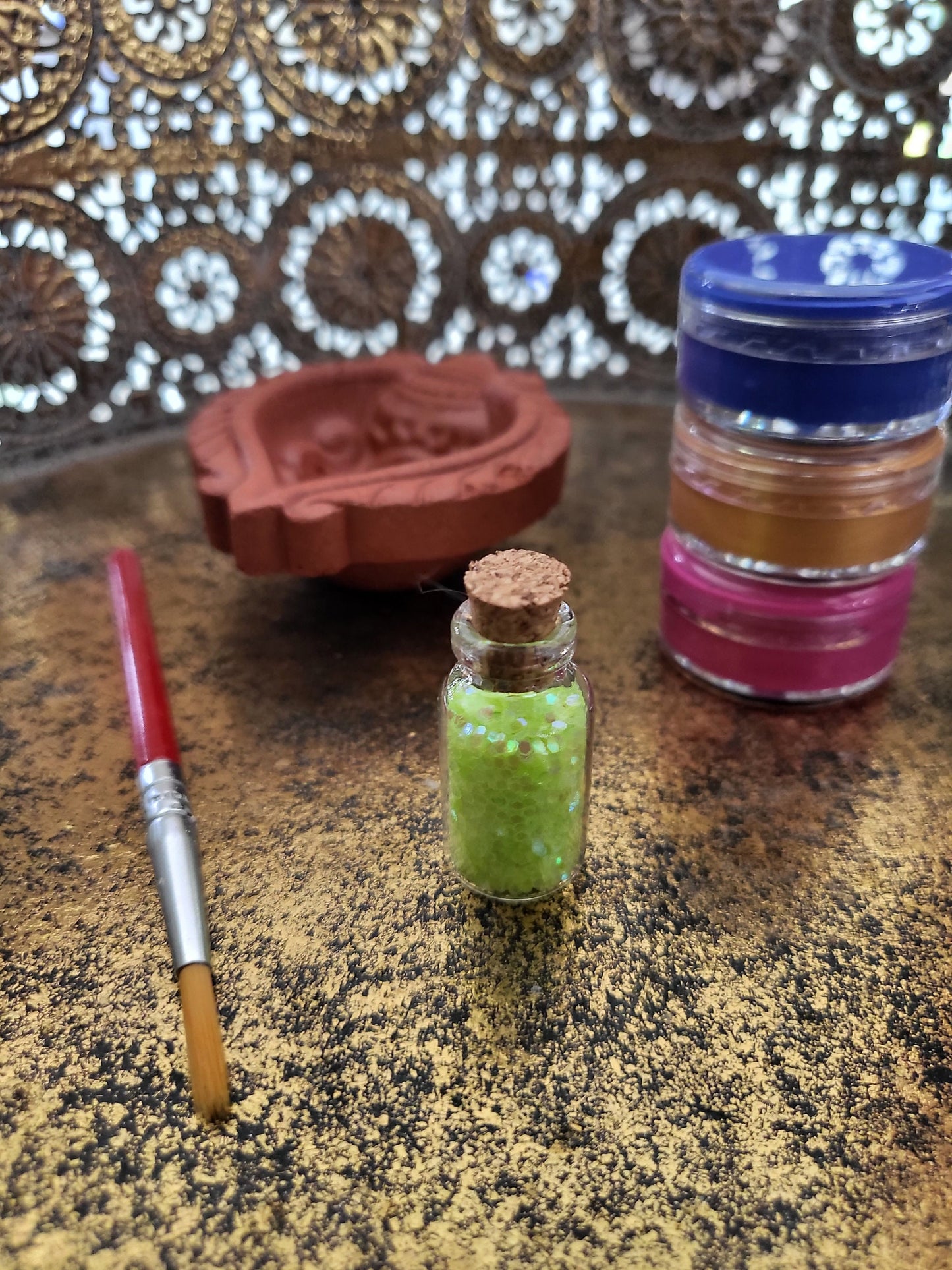 Decorate Your Own Clay Diya Candle Holder