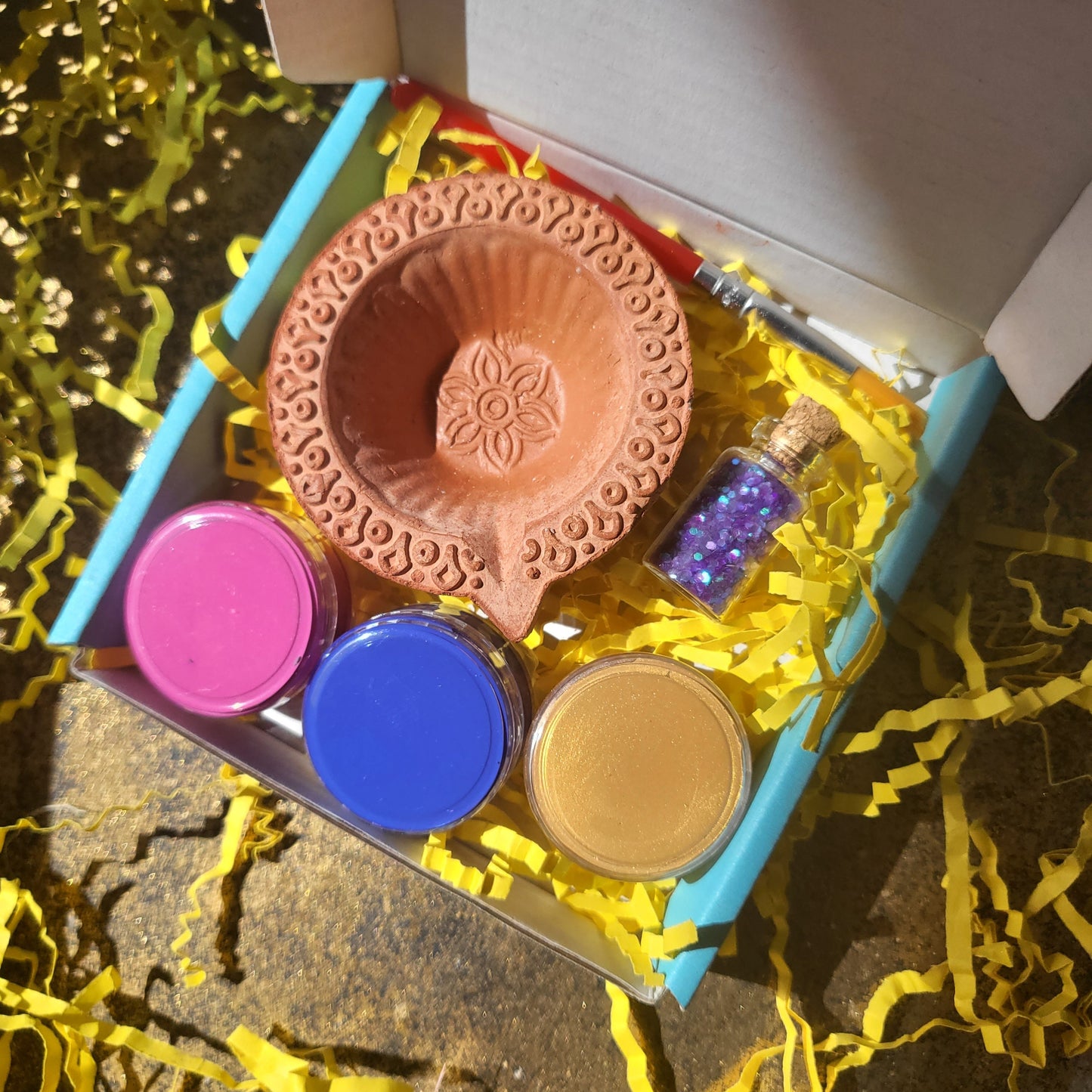 Decorate Your Own Clay Diya Candle Holder