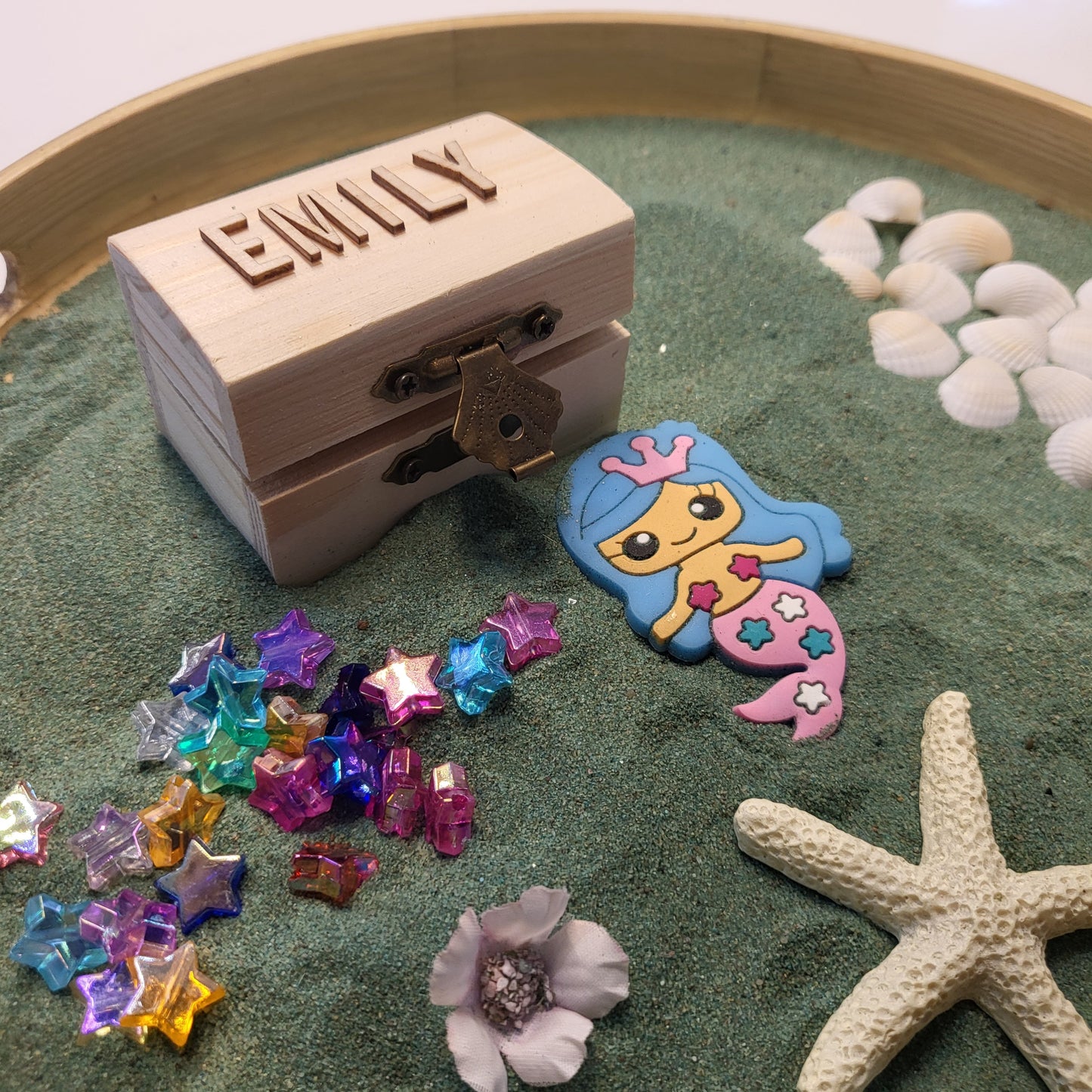 Personalised Mermaid Sensory Kit  | Under the Sea Tuff Tray