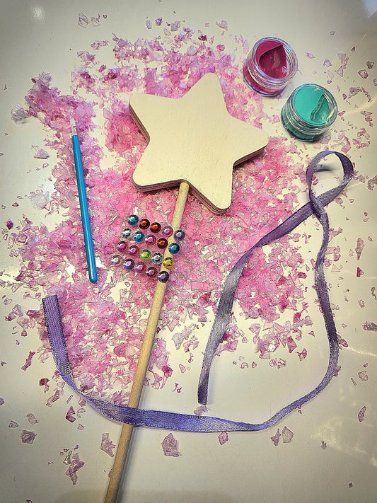 Paint Your Own Star Fairy Wand